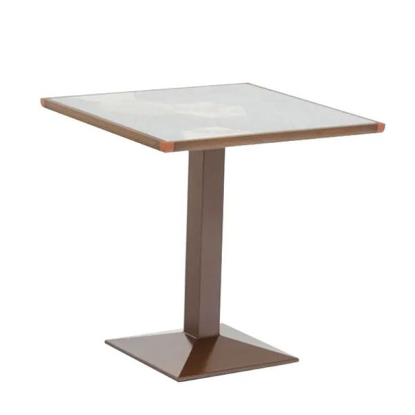 Таблица 60*60*75cm высокой планки нордической мебели простого дизайна на открытом воздухе деревянная