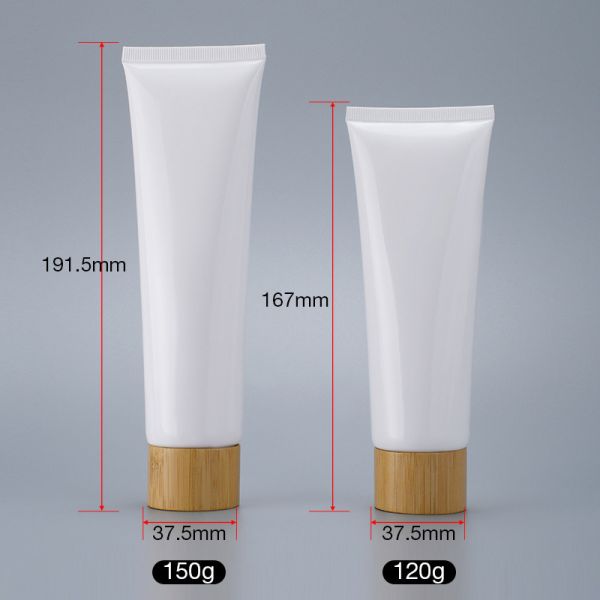 50g60g80g100g120g150g Cosmetic Hose with Bamboo Cover Disposable and Screen Printing