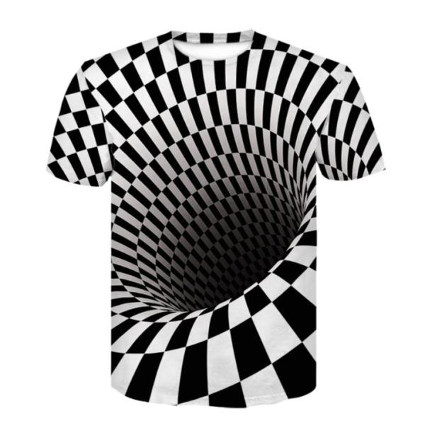 Illusion Art 3d Men Sublimation Printing T Shirts For Boy Quick Dry