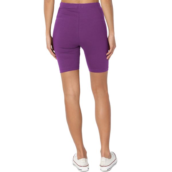 High Quality Purple Gym Yoga Short Leggings Women Shorts Sportswear with Custom Logo