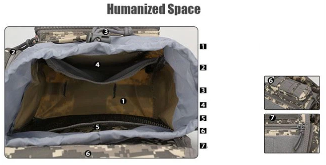 Tactical Shoulder Sling Bag Small Outdoor Chest Pack For Men Traveling, Trekking, Camping, Rover Sling Daypack