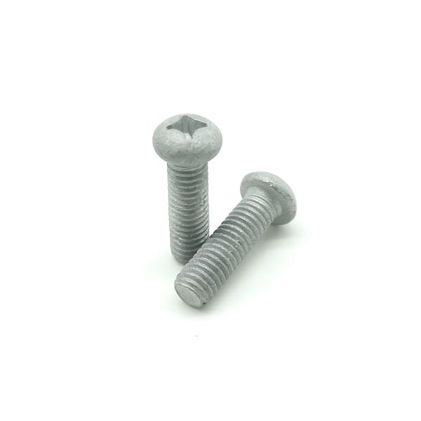 Hot Dip Galvanized Steel Machine Screws DIN7985 Cross Recessed Pan Head Machine Screw