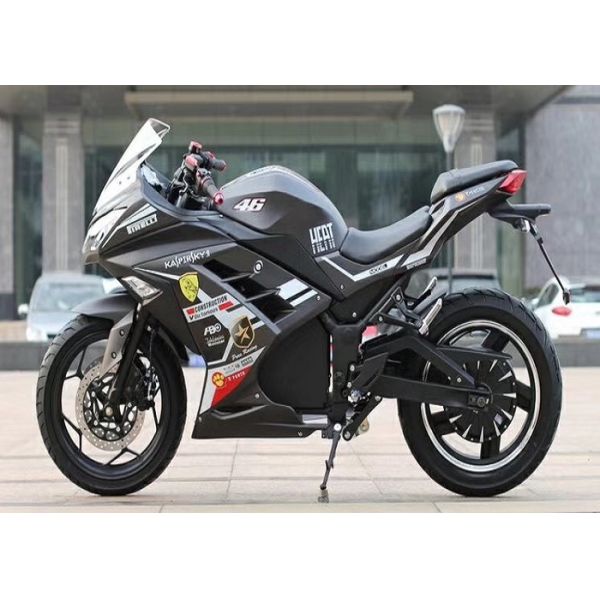 2000W Lithium Electric Sport Motorcycle , Electric Rechargeable Motorcycle