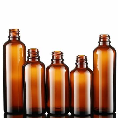 Screw Cap Amber Cosmetic Bottles for Perfumes in Amber Color