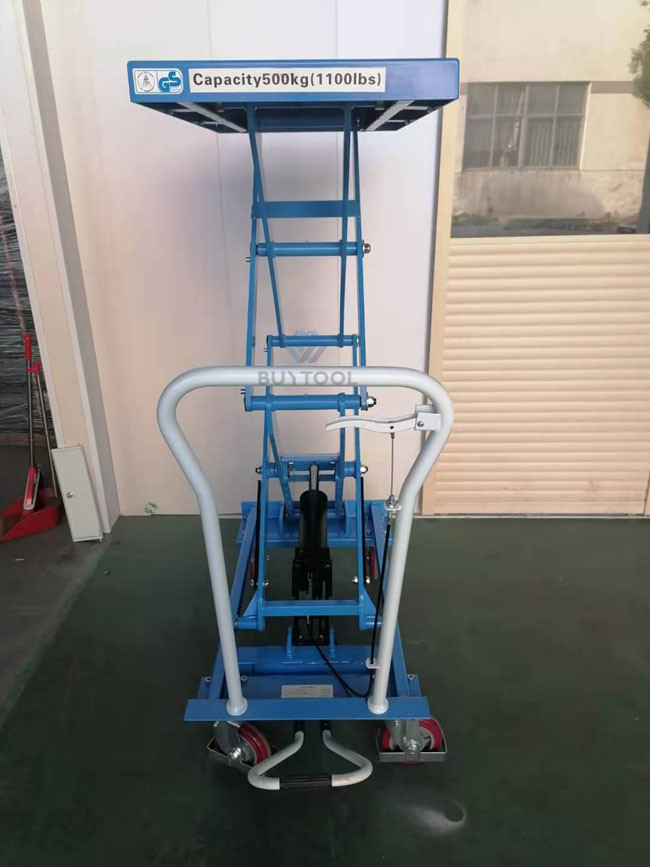 Близнец Scissor ручная тележка 1100lbs 62