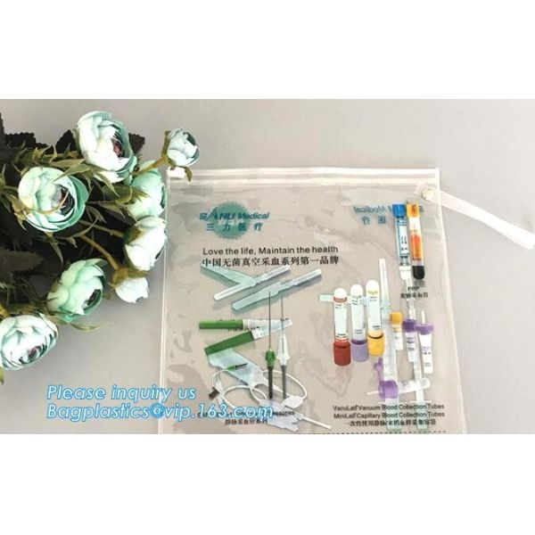 Pvc Travel Slider Zipper Bags Pvc Zipper Slider Pencil Bag Handle