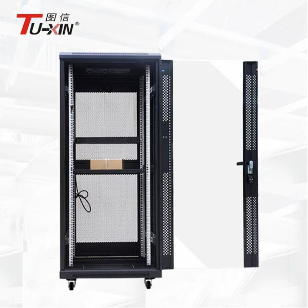 Custom 19 Inch 27u Network Rack Cabinet , Large Capacity Computer Equipment Rack