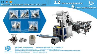 Automatic packaging machine for hardware fittings with counting function