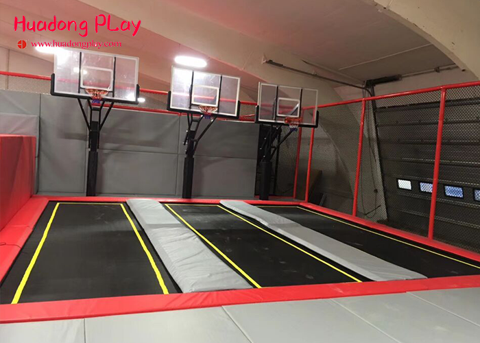 Large Size Trampoline Park Equipment , Professional Trampoline Equipment PVC Material