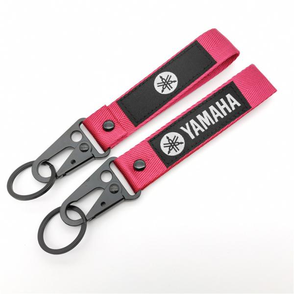 Motorcycle-Themed Gift Strap - Contrast Stitching & Durable Metal Rings with Customizable Logo Space