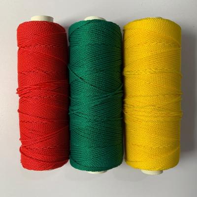 Зеленая строка полипропилена веревочки шпагата рыболовной сети нейлона 7.5g/d Multifilament