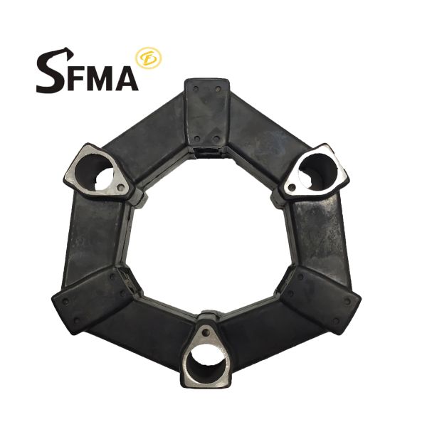 Construction Machinery Digger Rubber 30A Black Pump Coupling