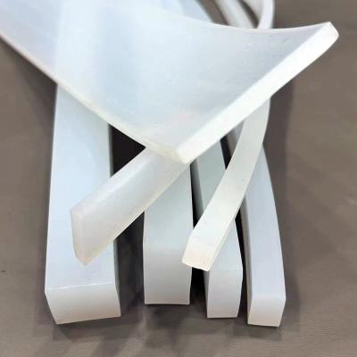 Waterproof Anti-noise Flat Rectangular Solid Sealing 5mm Silicone Rubber Seal Strip