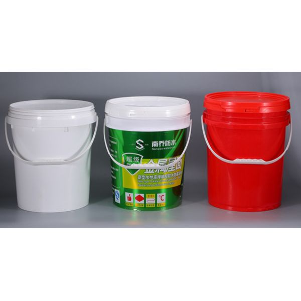 20L White Plastic Lubricant Bucket for Industrial Use