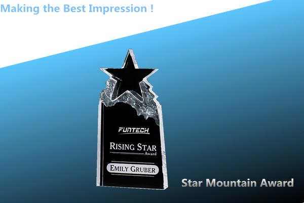 crystal onyx star award/crystal star award/crystal star mountain/crystal onyx star trophy
