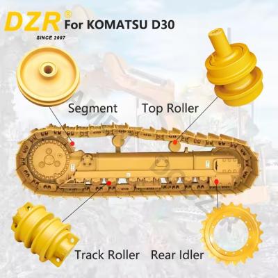 Whole Undercarriage Set  For KOMATSU D30 All Series Top Track Roller Idler Sprocket Segment  For Undercarriage Spare Parts