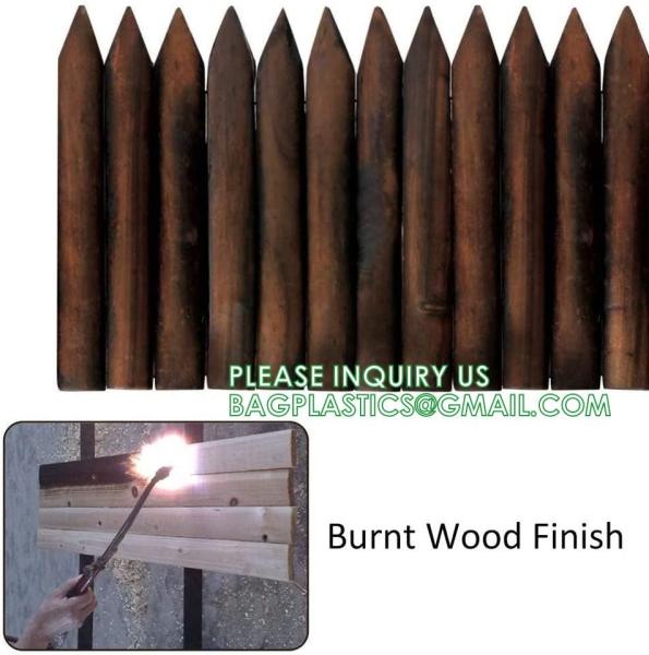Landscaping Outdoor Plastic Mock Wooden Fence Garden Backyard Border Edging Decorative Garden Fences Fencing