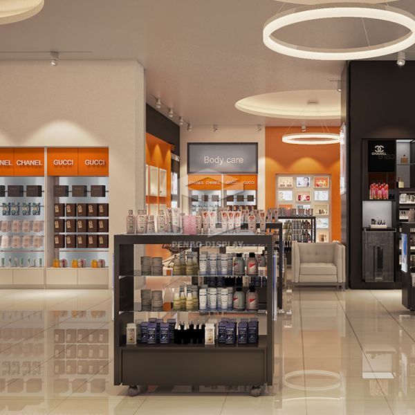 Пена EPE упаковывая Skincare показывает полки для стекла магазина розничной торговли 10mm закаленного