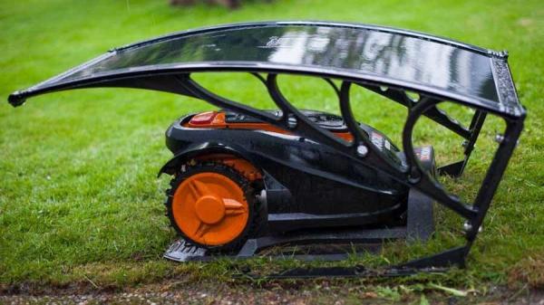 Stable Base PC Transparent 103cm Robot Mower Garage
