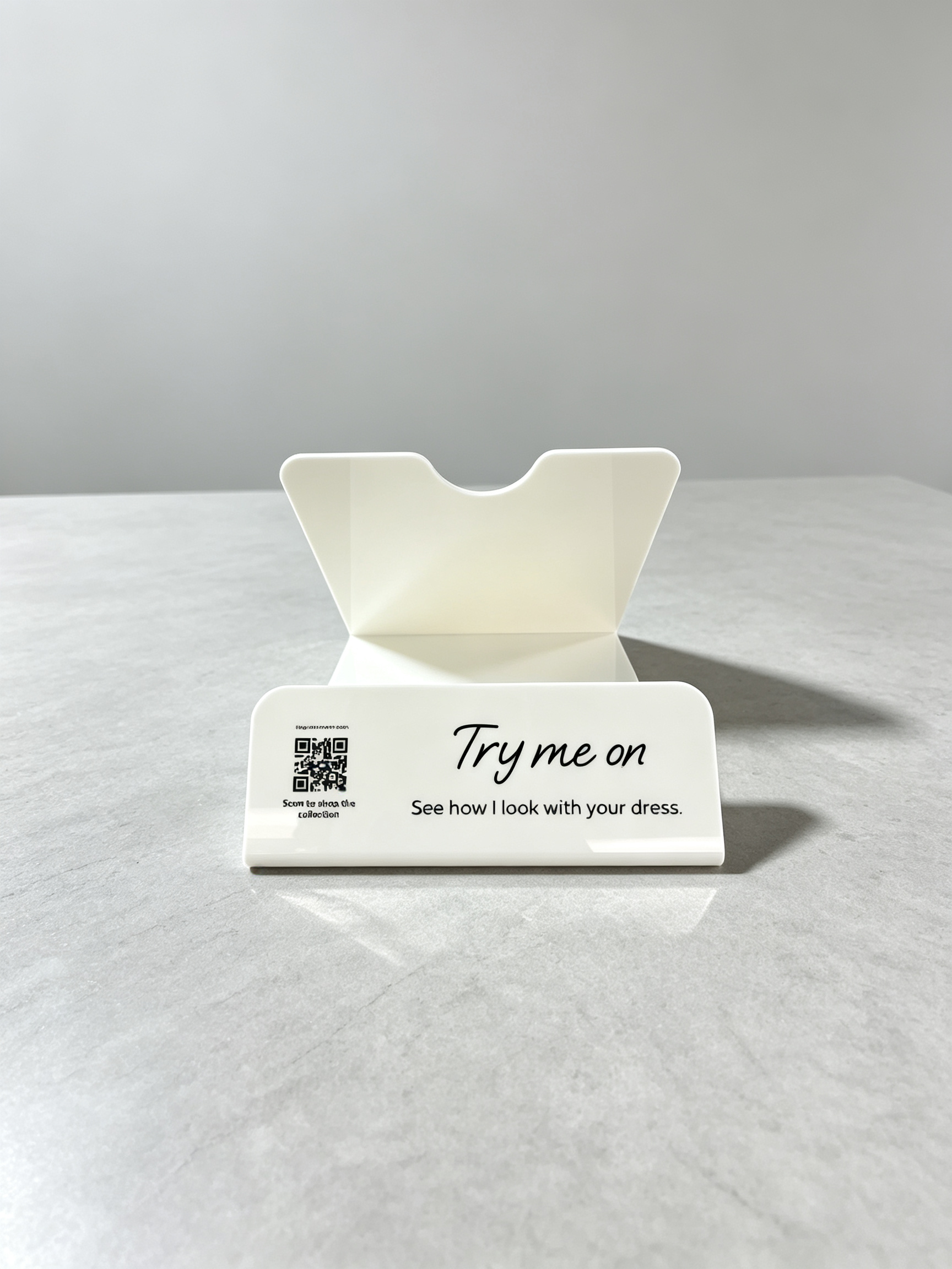 White Acrylic Bouquet Display Stand, Portable Flower Holder for Wedding Ceremony, Party Events, Florist Shop Counter & Retail Display, Customizable
