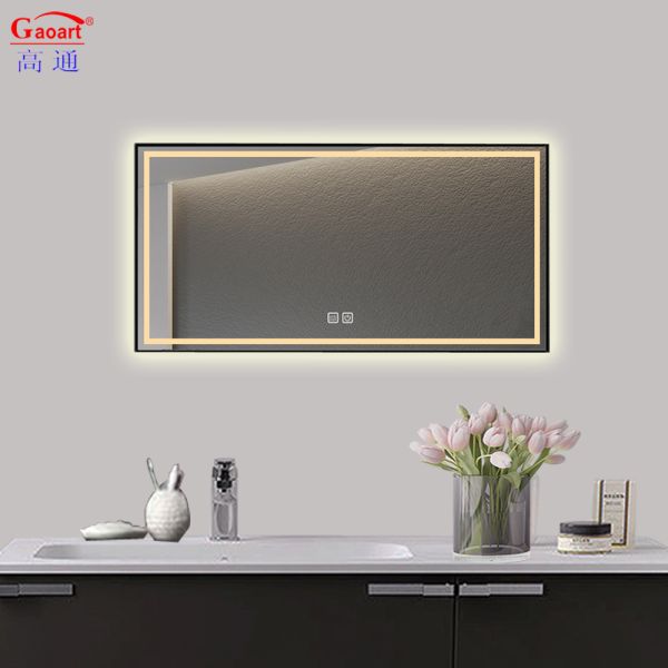 Стеклянное зеркало светодиодный свет ванное зеркало для роскошного салона спальня гостиная домашний декор