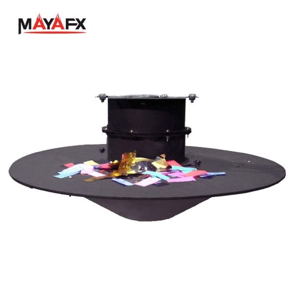1200W Power Swirl Confetti Blaster Machine with Adjustable Airflow and Ceiling Mountable for Weddings and Events