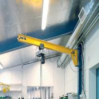 Wall Mounted Jib Crane With Electric Hoist Free Standing Low Clearance 3000kg