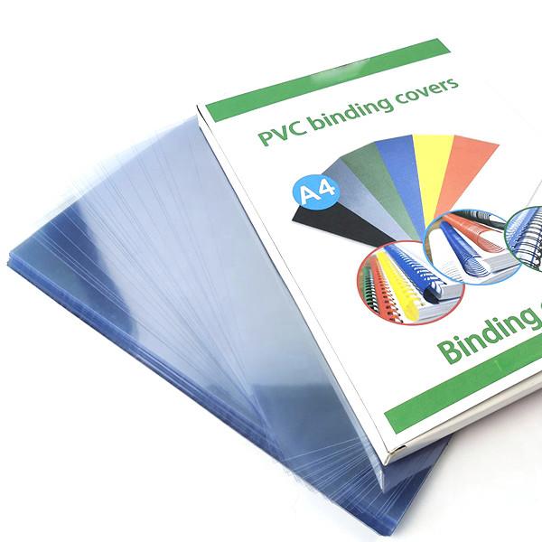 ISO9001 2015 12inch PVC Binding Cover , 250 Micron Clear Binding Covers For Documents