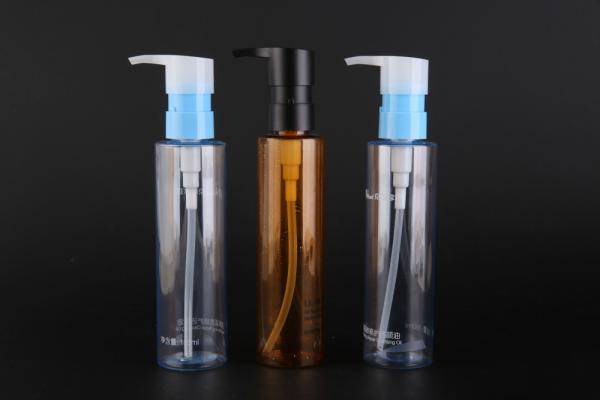 Garrafa cosmética do removedor da composição do óleo da composição com fósforo traseiro da sução a garrafa do ANIMAL DE ESTIMAÇÃO 150ml