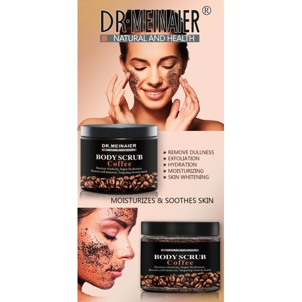 El café natural de GMPC friega la sal Exfoliating del mar muerto friega retiro del acné