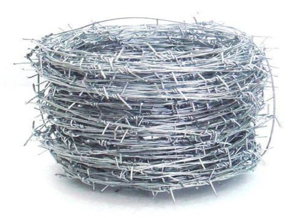 Silver Electric Galvanized Security Barbed Wire Low Carbon Steel BWG 12 14 16