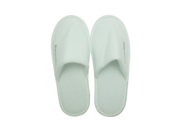 Brushed Fabric Flip Flop Slippers Disposable House Slippers With Close Toe