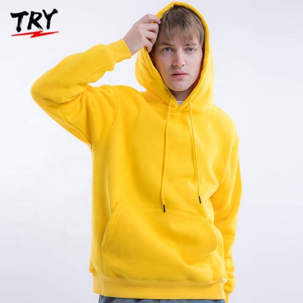Hoodie 100% хлопка Pima пуловера верхних частей Activewear толстых людей с клобуком Drawstrings