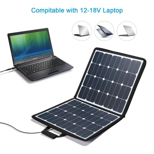 Highly Portable Foldable Solar Panel 120W , Folding Solar Panels For Motorhomes