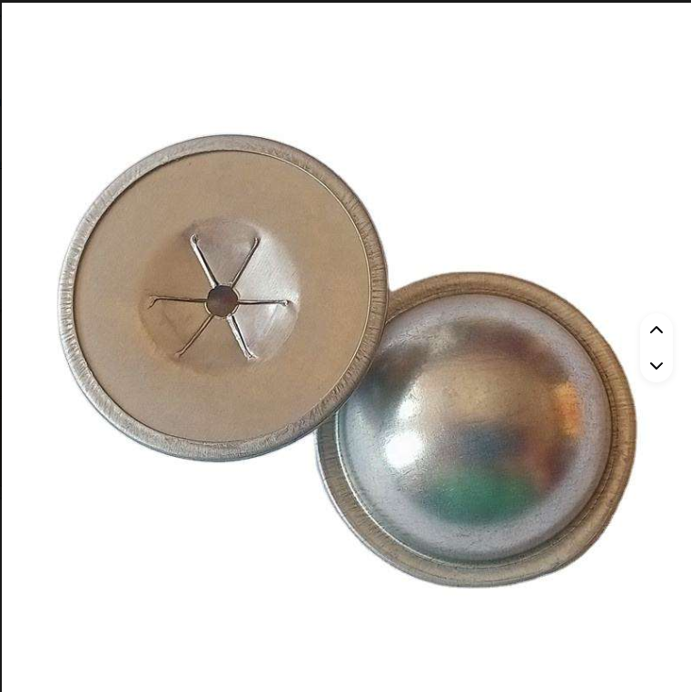 High Hardness Galvanized Steel 50mm Round Dome Cap Speed Clips