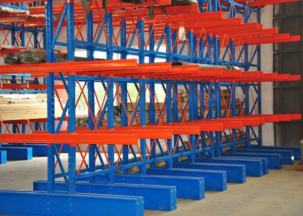 Le double industriel dégrossit support en porte-à-faux de bras de supports de stockage pour de longs objets 500~1500 kilogrammes