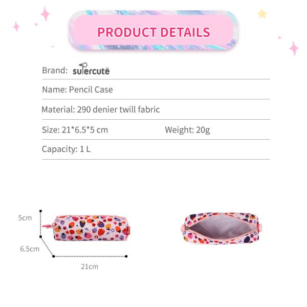 Supercute Custom Pen Case Durable Lightweight Kids Pencil Case Custom Pencil Case