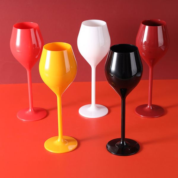 Shatterproof Plastic Veuve Clicquot Champagne Flutes Acrylic Champagne Glasses