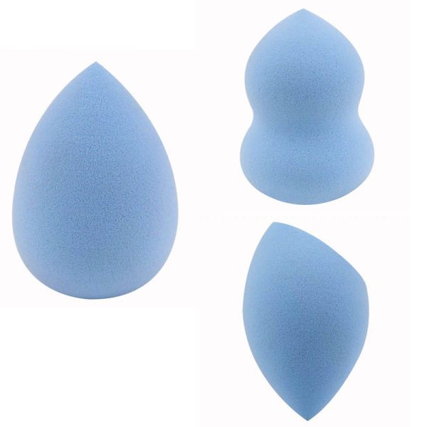 3 Pieces Makeup Egg Sponge Puff Cosmetic Microfiber Spong Egg Foundation Powder Makeup Egg Sponge
