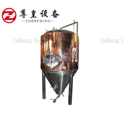 500 Liters Red Copper Beer Fermentation Tank For Hotel / Restaurant / Pub