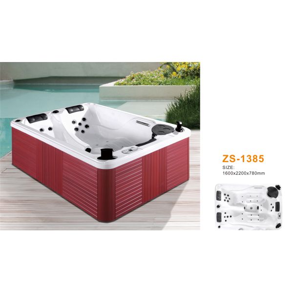 Bañera de hidromasaje acrílica independiente directa de fábrica con chorros ajustables para pedidos a granel residenciales comerciales