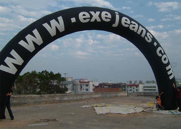 Party / Events Logo Printed Advertising Inflatable Arch Double And Quadruple Stitching