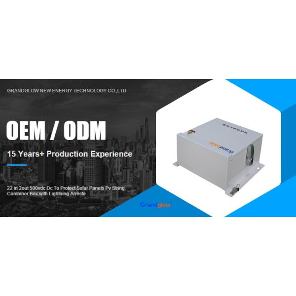 22 in 2out 500vdc Dc To Protect Solar Panels Pv String Combiner Box with Lightning Arreste
