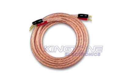O cabo audio transparente 1.00mm2 do orador encalhou OFC Condcutor RoHS complacente