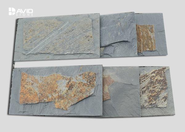 Mushroom Shaped Slate Paving Stones , Slate Floor Tiles Custom Size