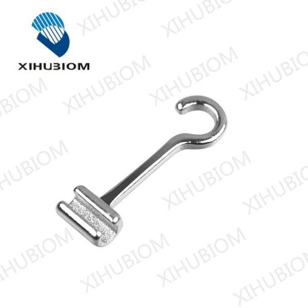 Class I Instrument Silver Orthodontic Accessories Crimpable Hook Implant