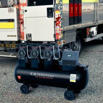 Ultra Quiet Portable Oil Free Screw Air Compressor For Car Tires Fast Inflation