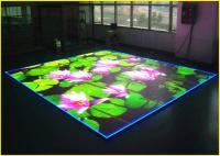 Vídeo de aluminio iluminado de alquiler de la definición de la pantalla SMD P7.2 del piso LED alto