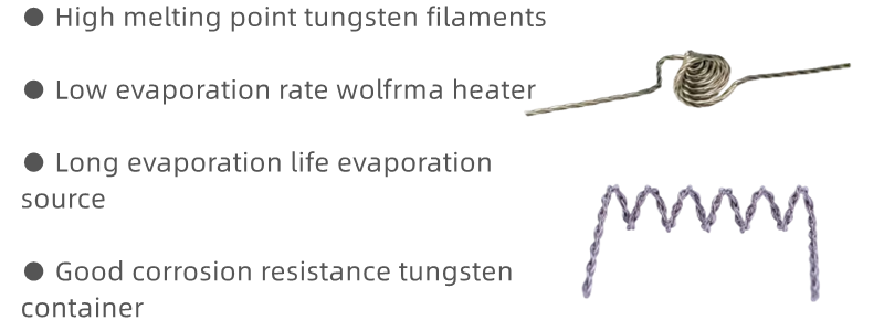 3 нитей 0,8 мм вольфрамовой катушки проволока вольфрама нагреватель дверной формы вольфрамовой проволоки для вакуумного покрытия