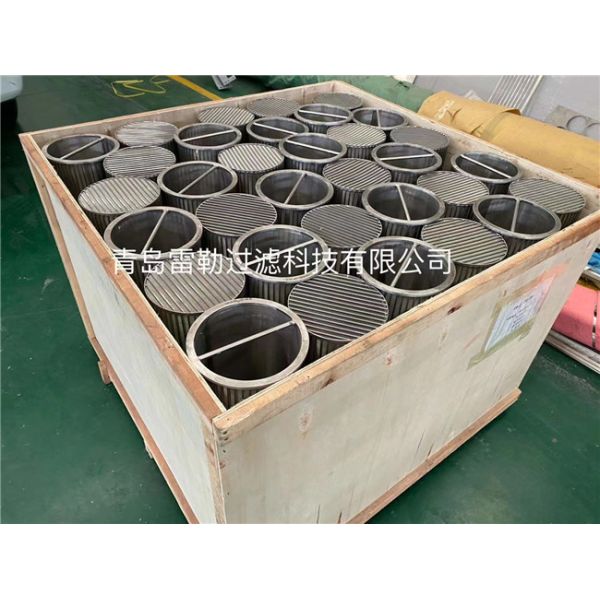 SS304 Filter Bag Replacement Wedge Wire Slotted Screen